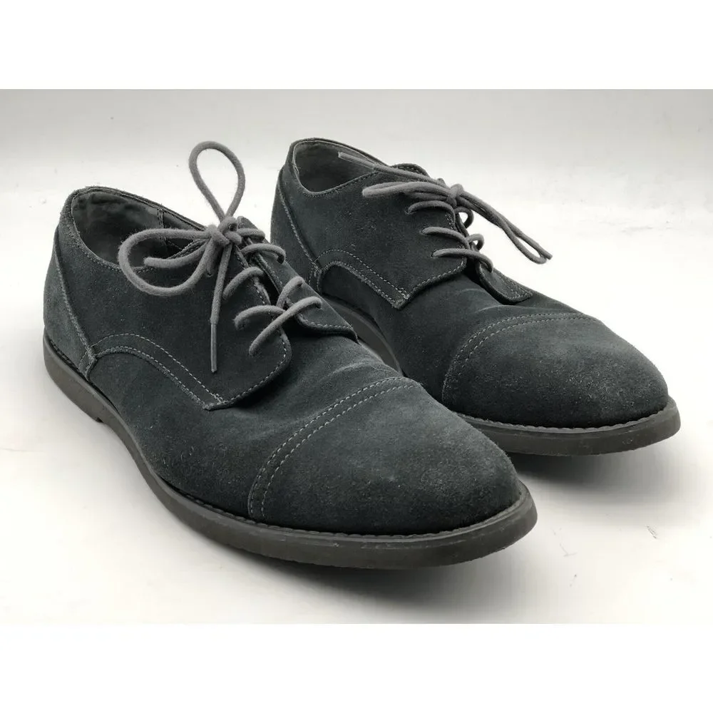 Calvin Klein Men's Casual Shoes Gray Suede Cap Toe Oxfords US Size 11 EU 44